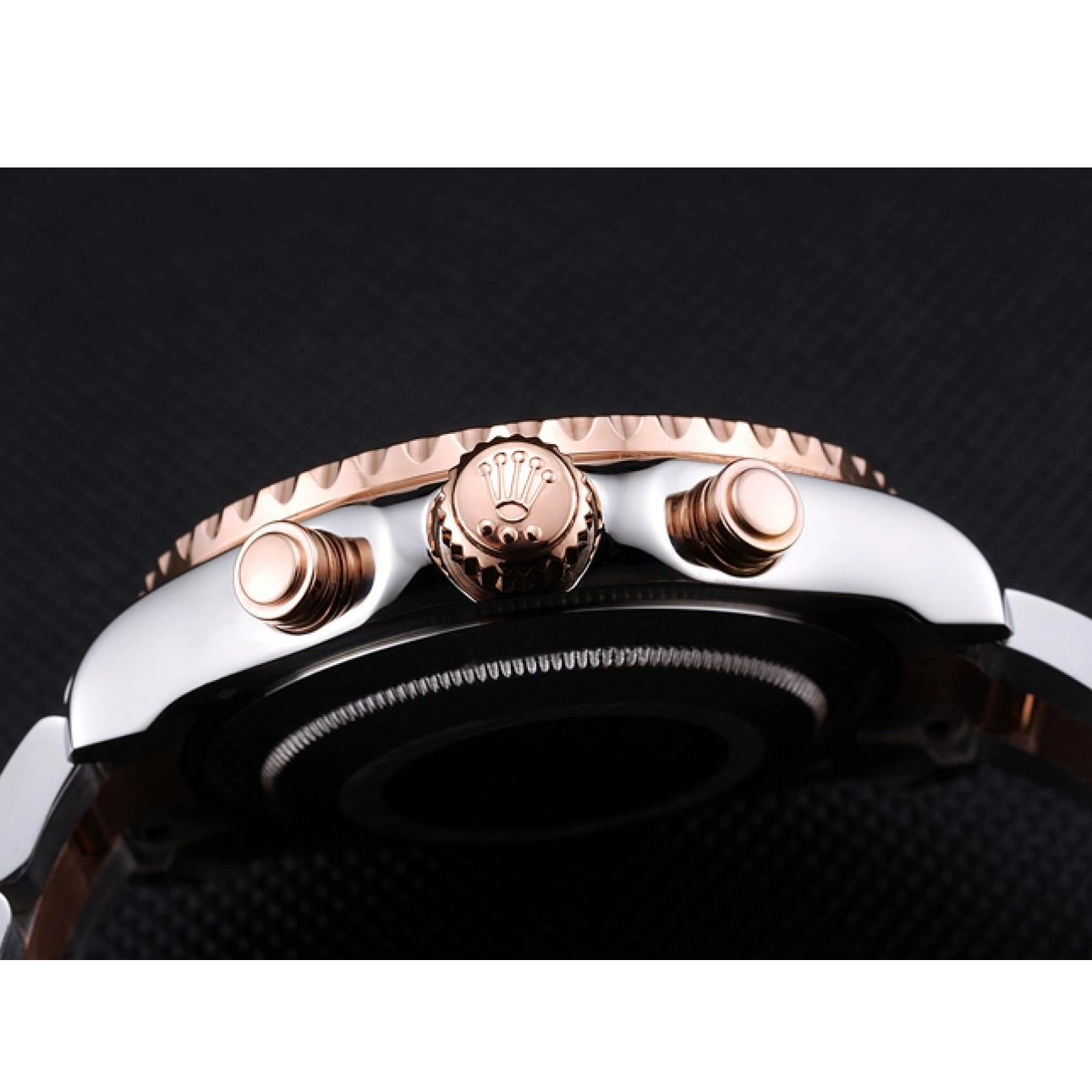 Aaa replica 622270 Yacht-Master Rolex Rose Blue Bezel White and Dial Gold Steel Bracelet Stainless II 0610